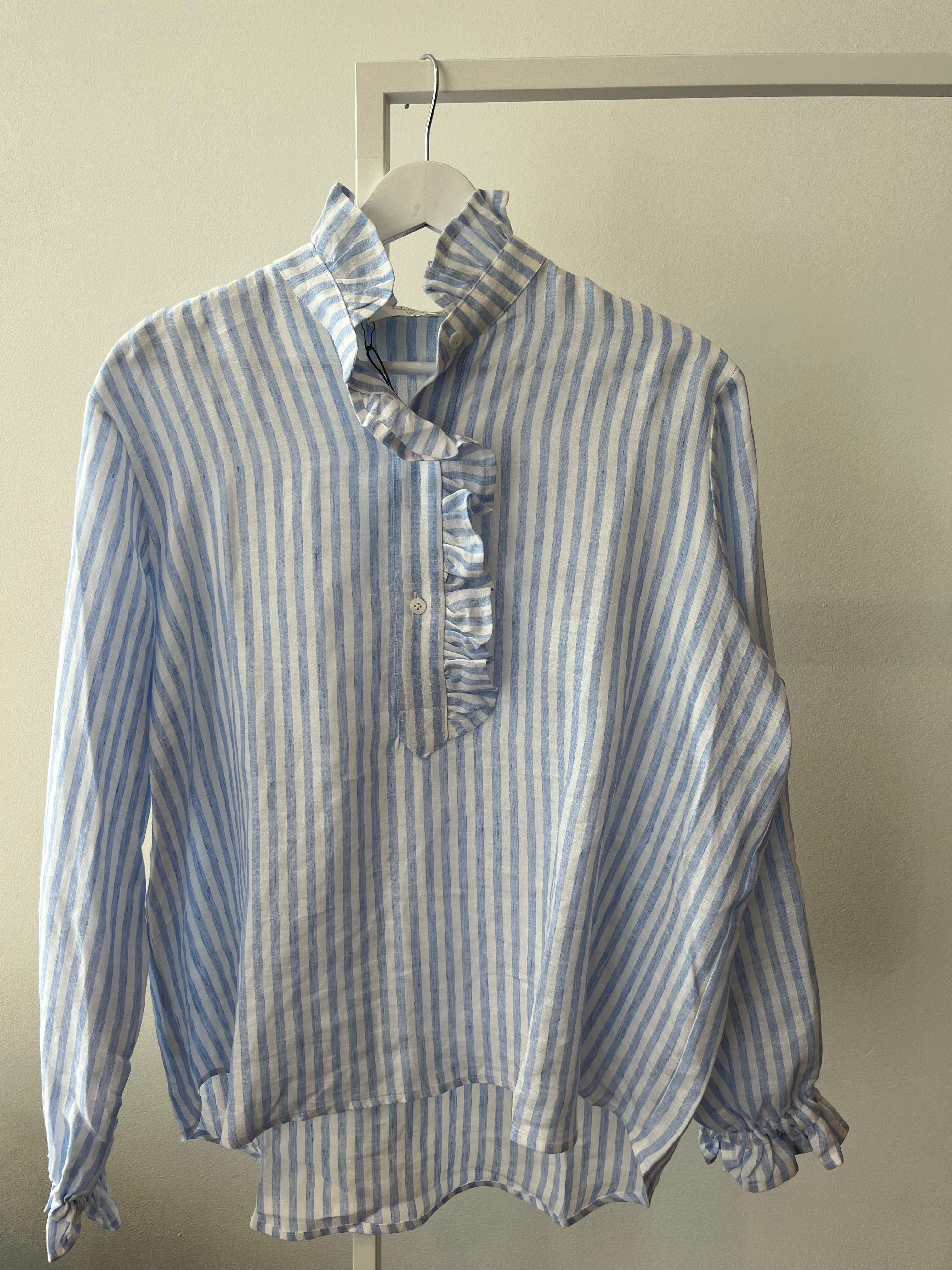 Arabella shirt - Stripes White/Light blue