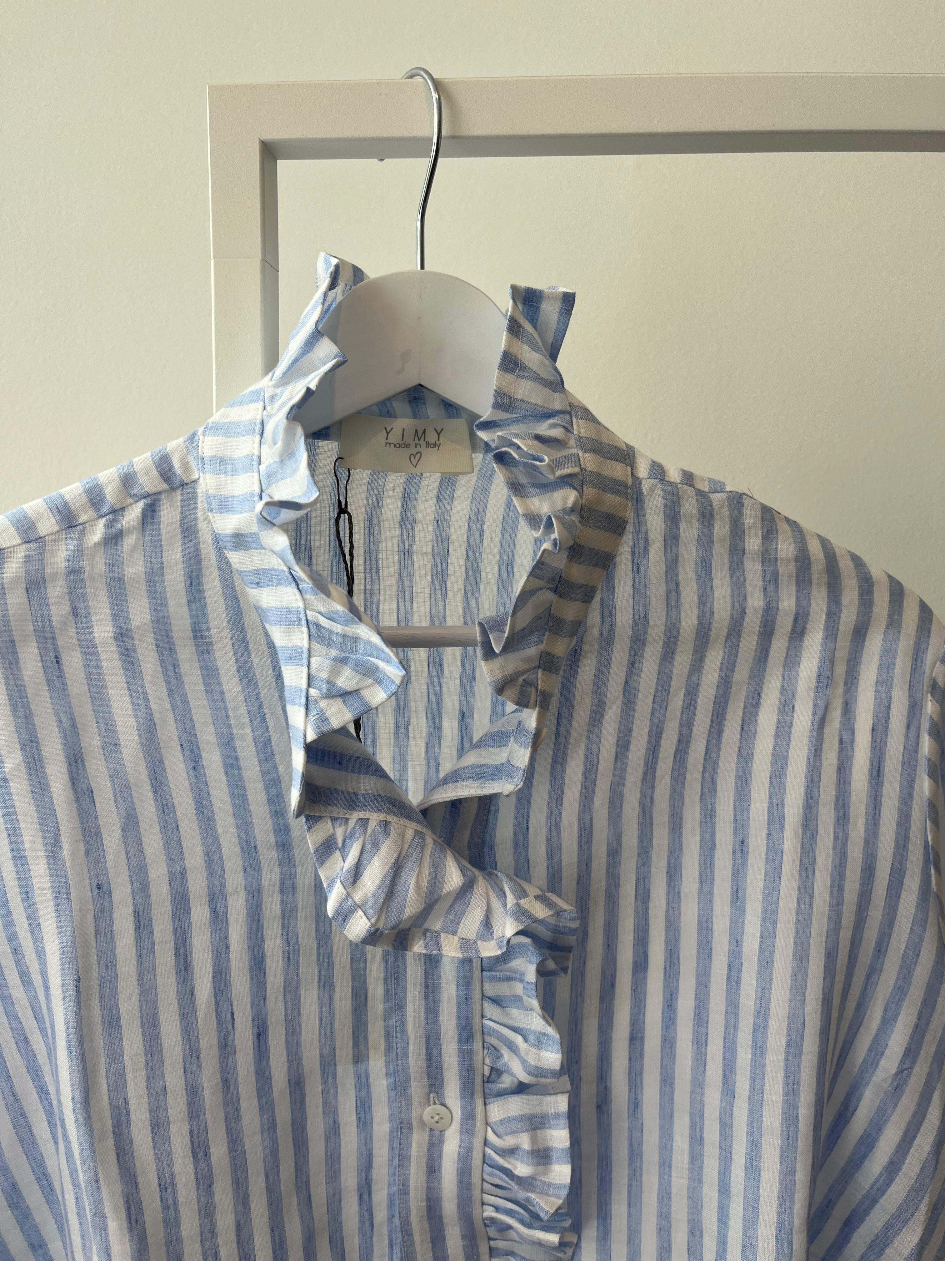 Arabella shirt - Stripes White/Light blue