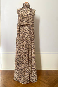 Roberta animalier print skirt