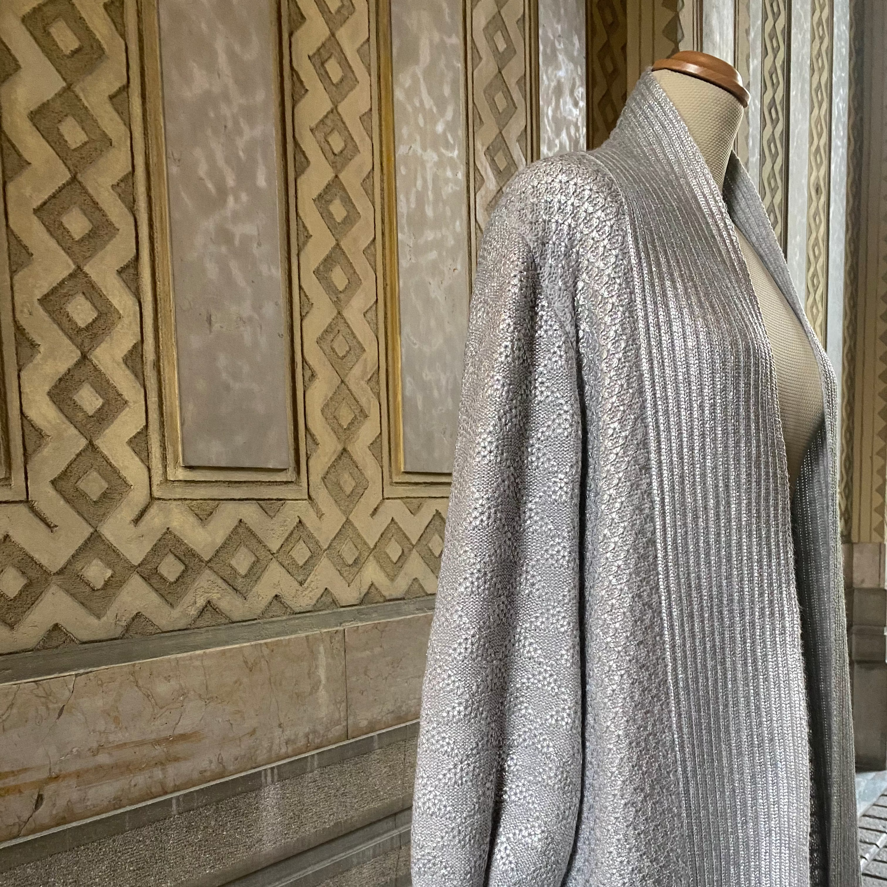 Olivia coat - metallic coated