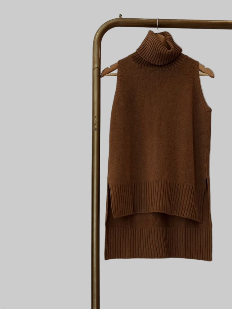 Roll Neck Sleeveless