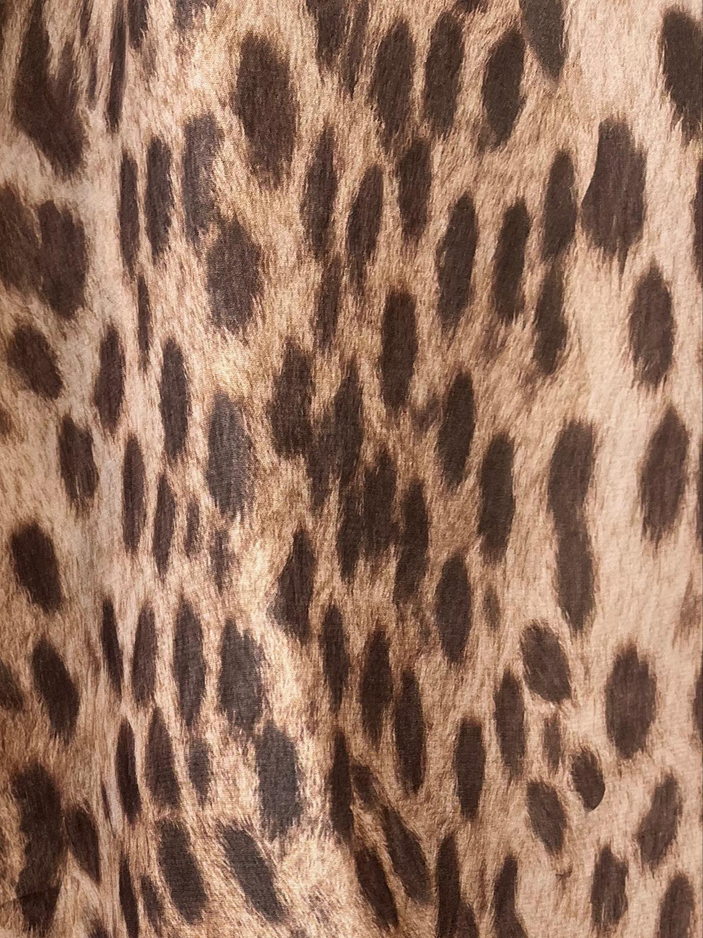 Palazzo silk trousers - Animalier print