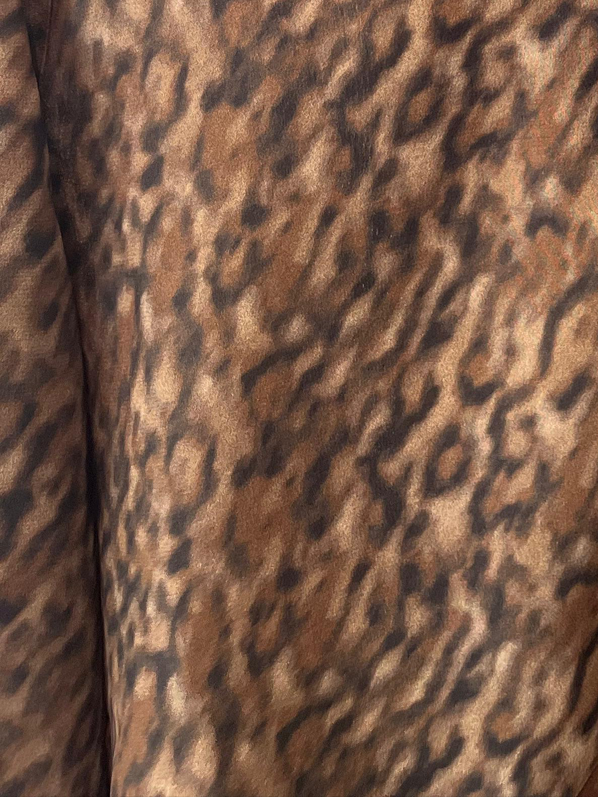 Palazzo silk trousers - Animalier print