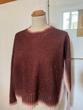 Load image into Gallery viewer, Crew neck - baby pink/aubergine
