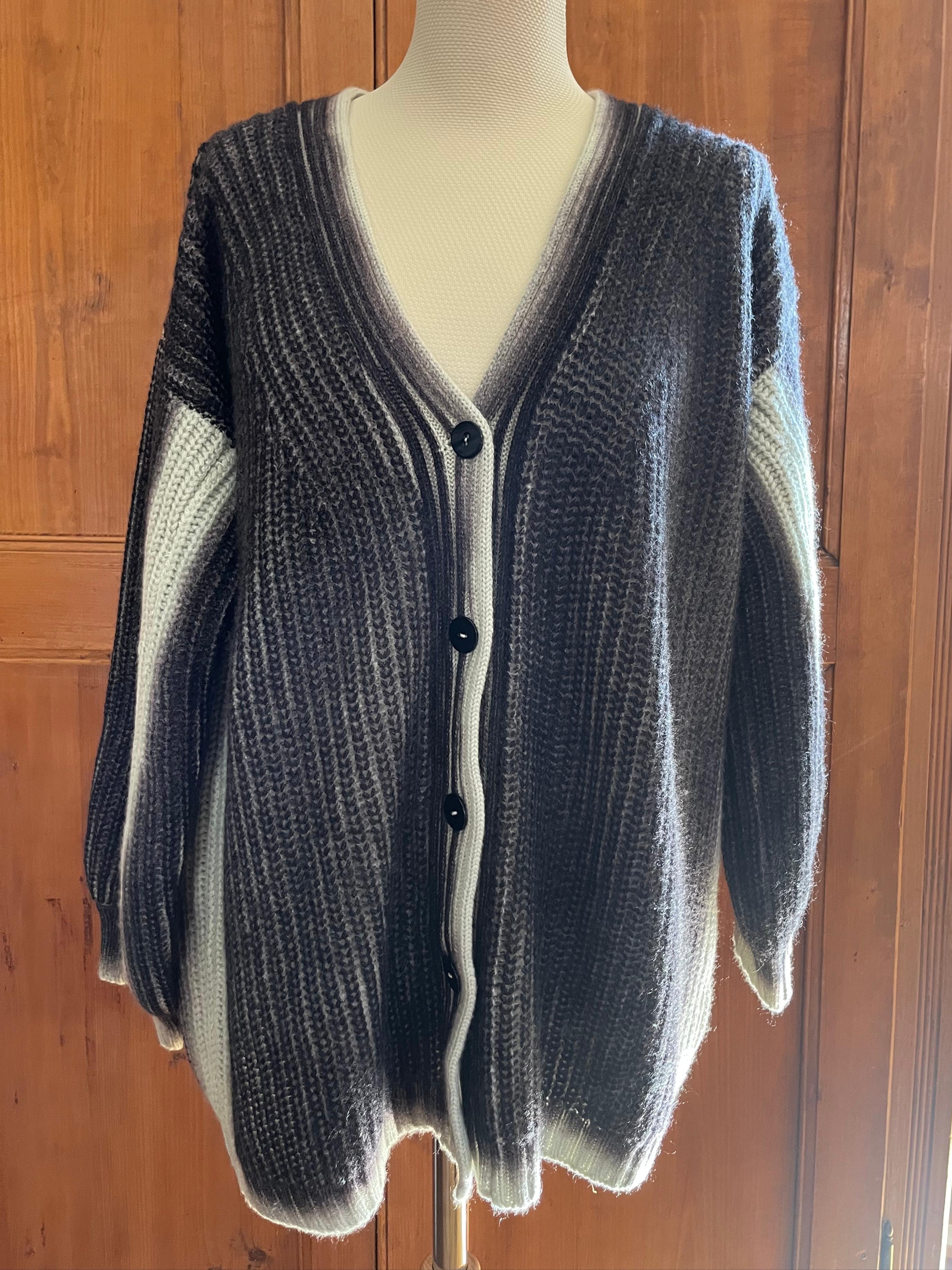 Cardigan Ballon Sleeves - angel/seppia