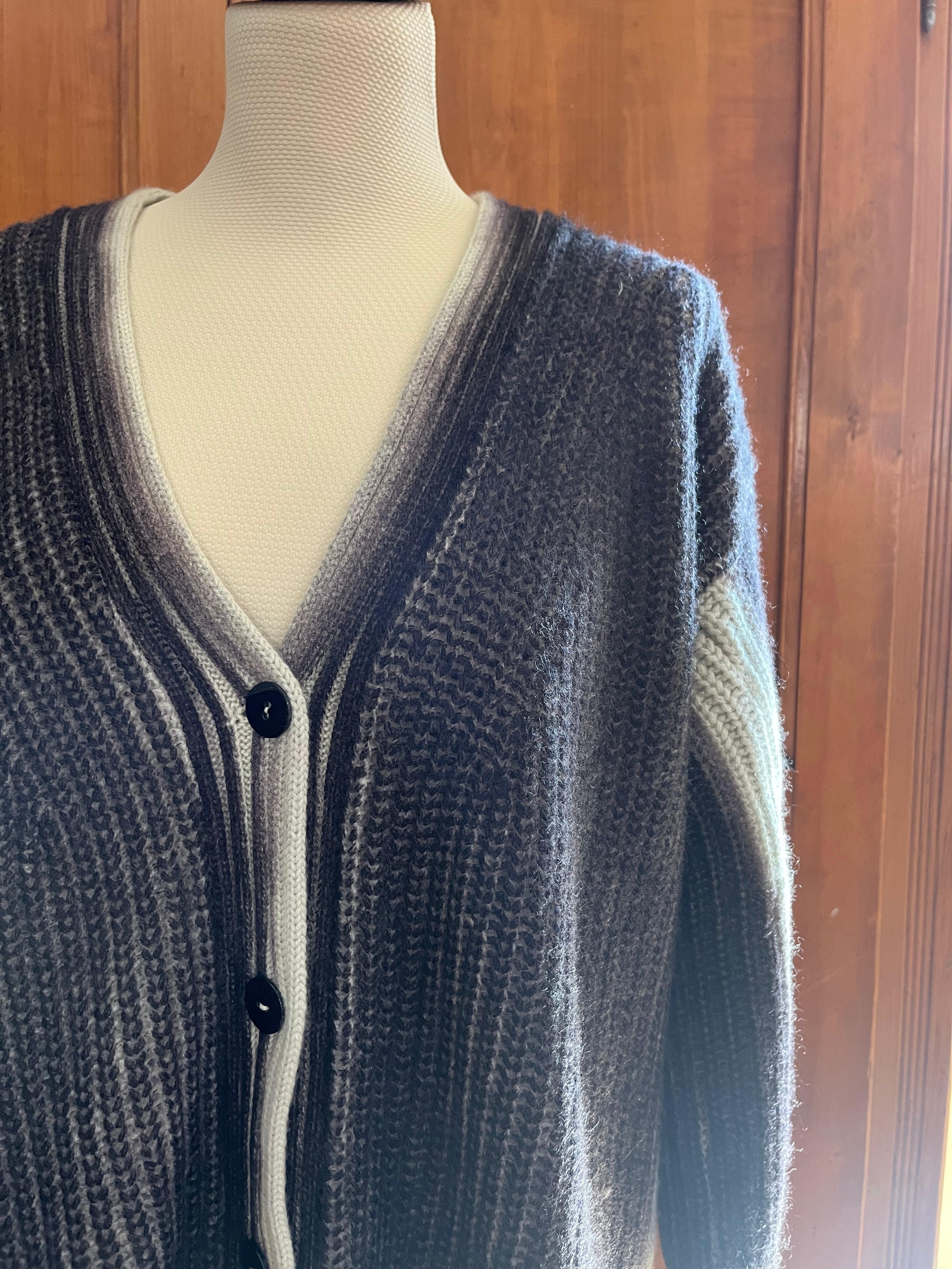 Cardigan Ballon Sleeves - angel/seppia