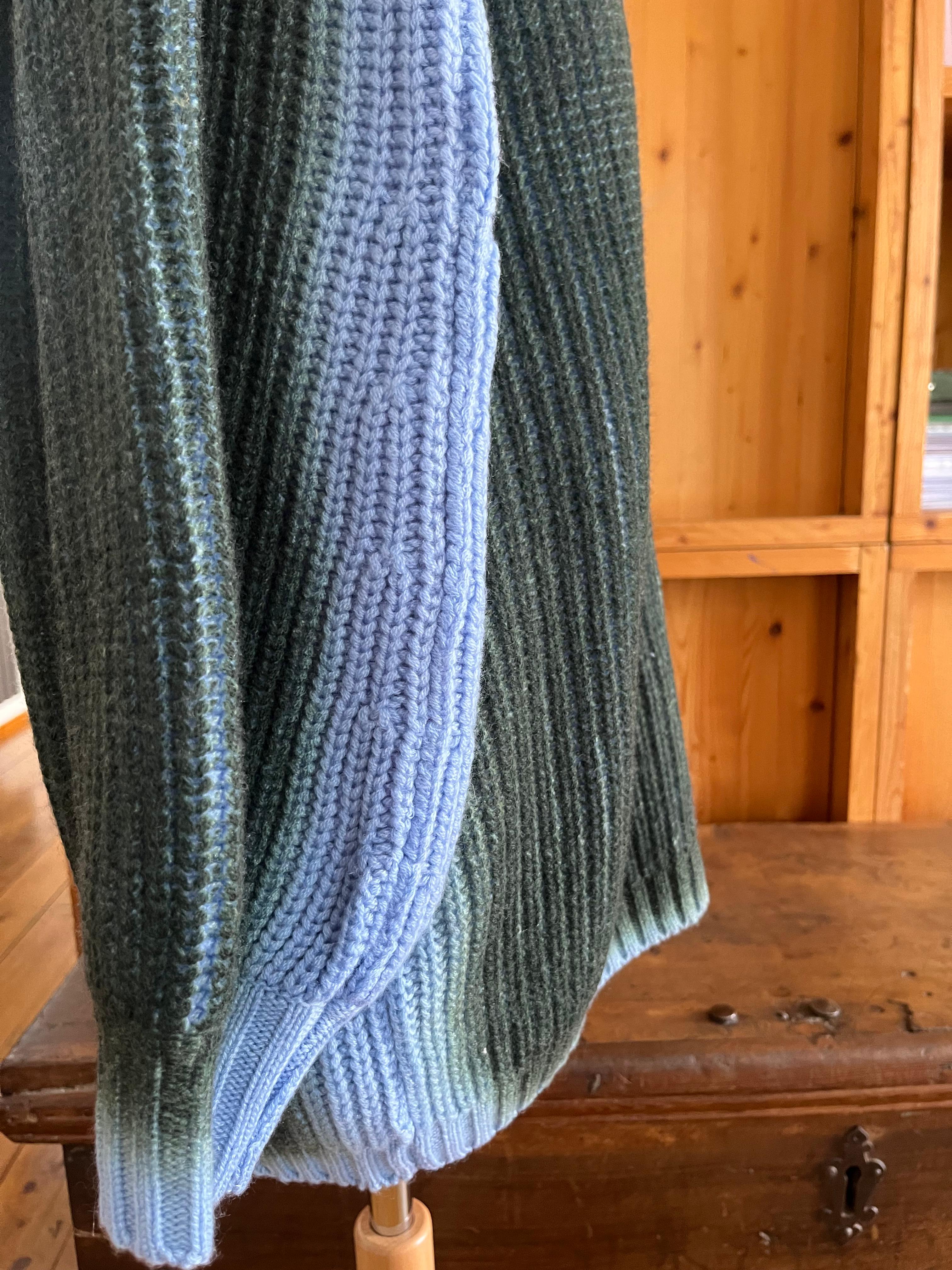 Cardigan Ballon Sleeves - light blue/green