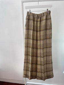 Linen cuffed trousers