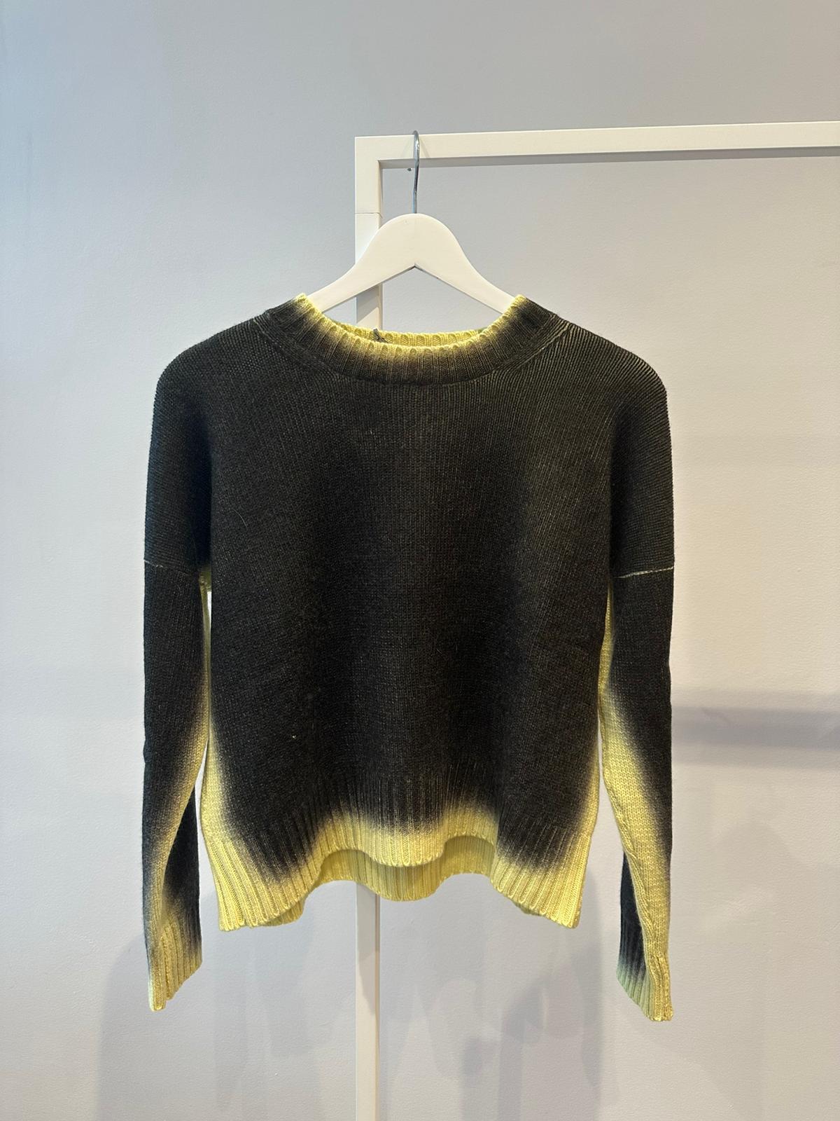 Crew neck - yellow/seppia