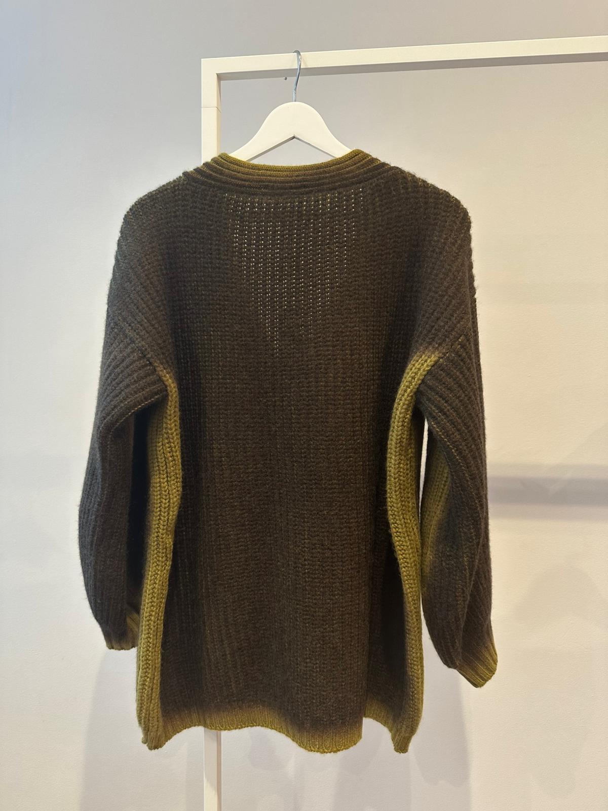 Cardigan Ballon Sleeves - military green