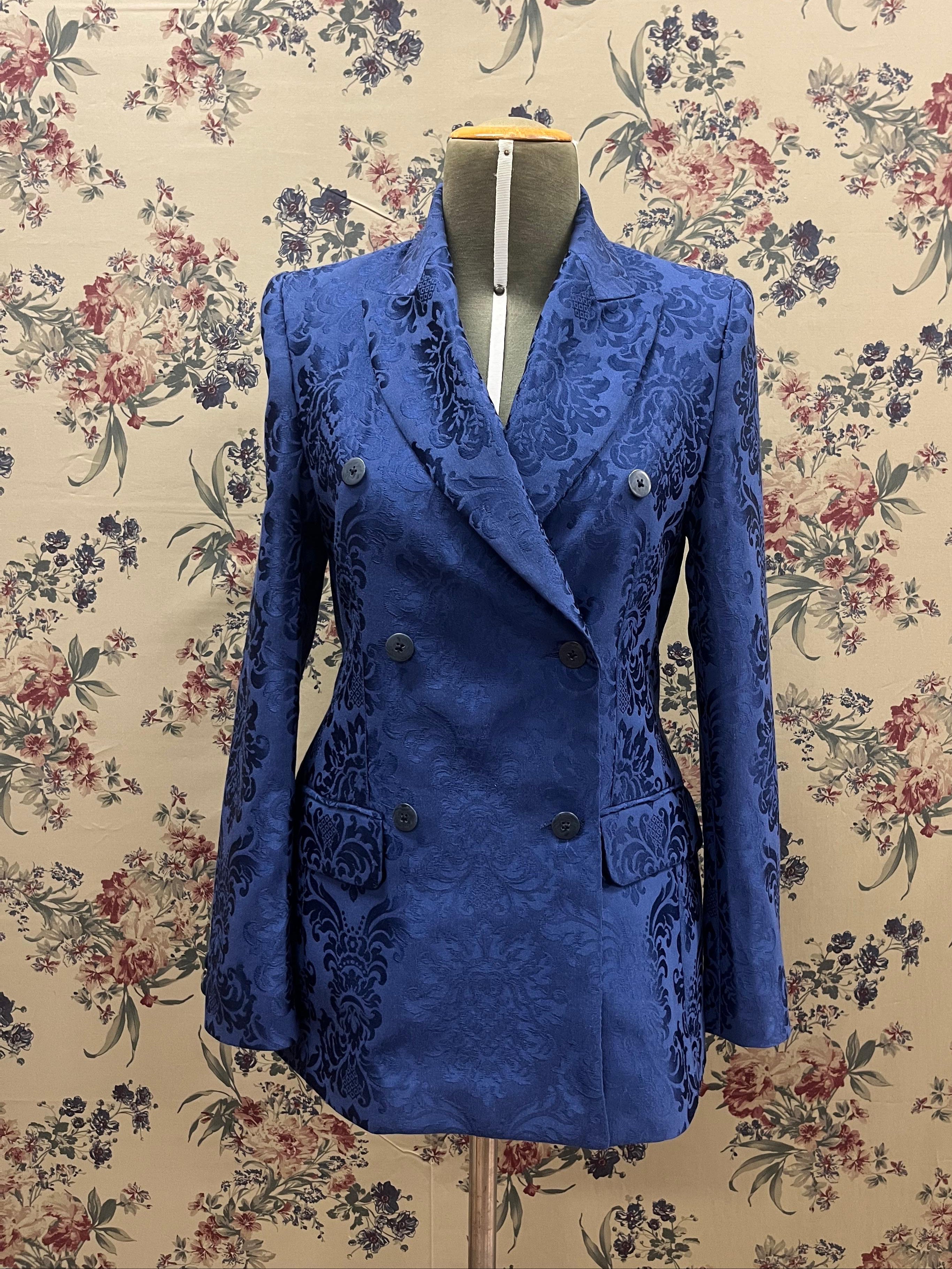 Blazer double breasted - Damask fabric
