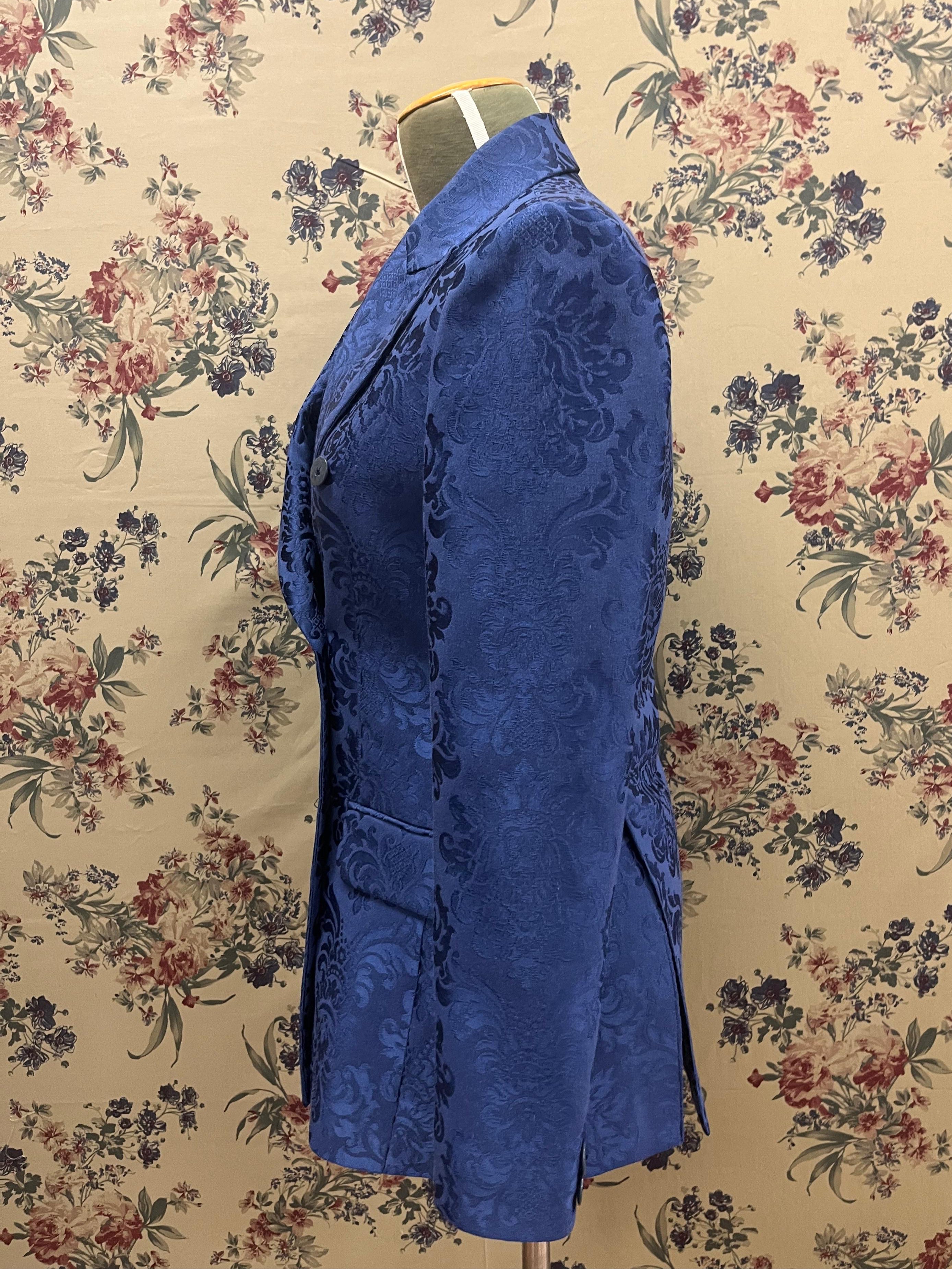 Blazer double breasted - Damask fabric