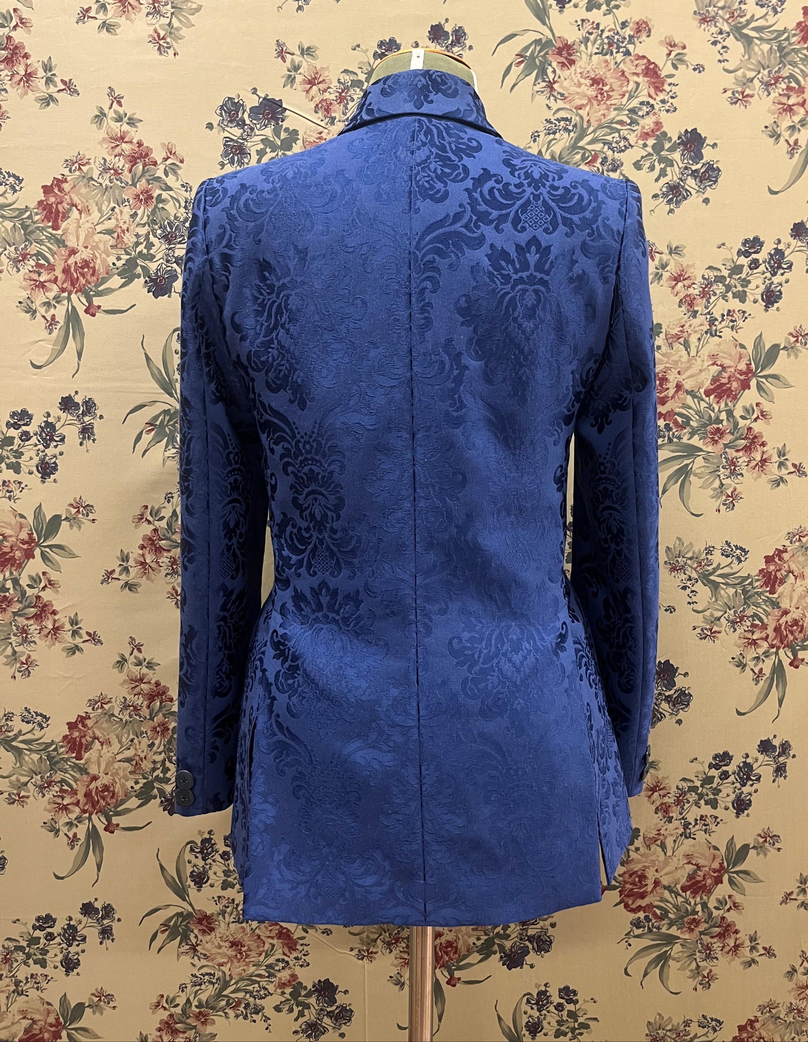 Blazer double breasted - Damask fabric