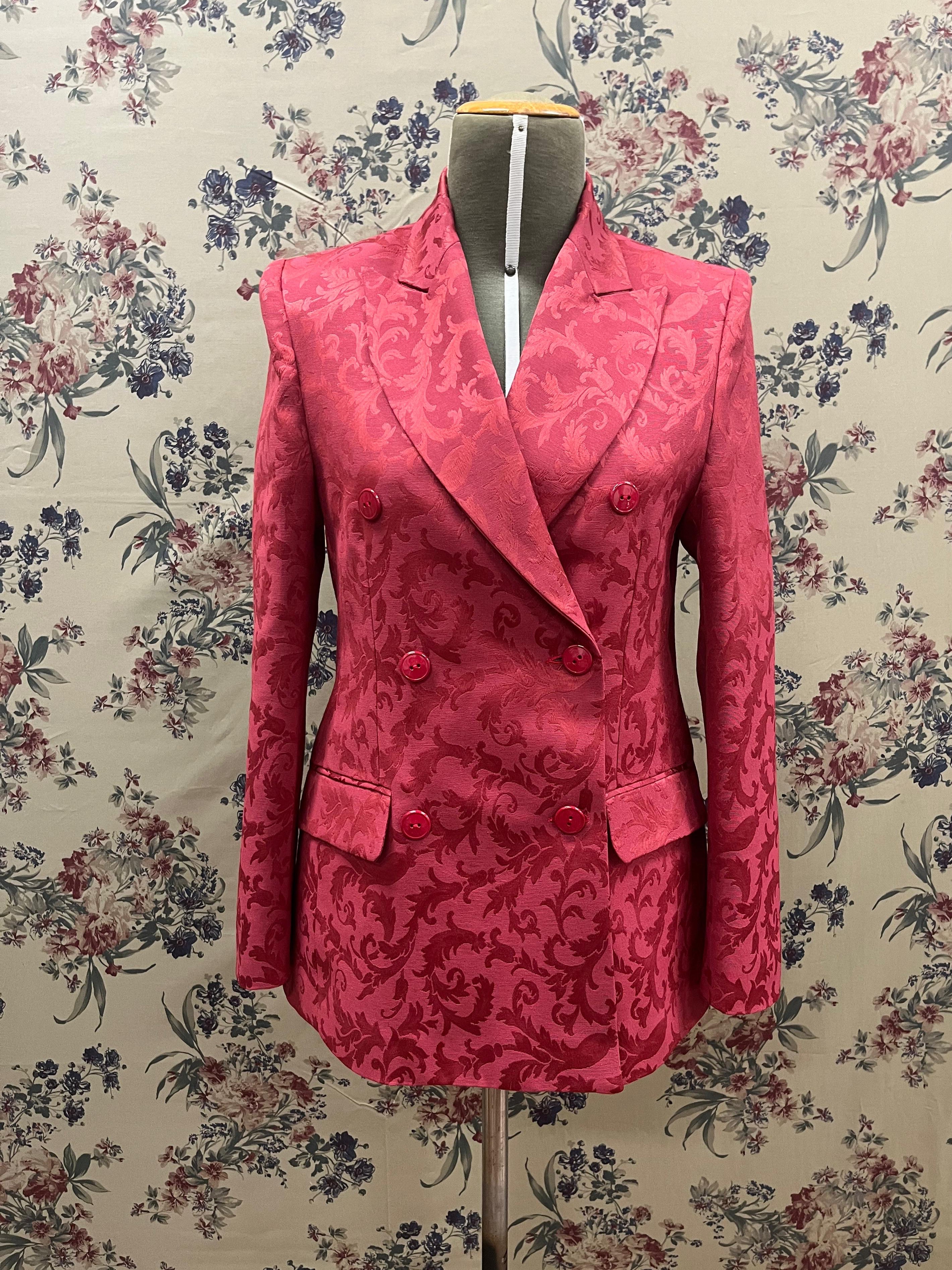 Blazer double breasted - Damask fabric
