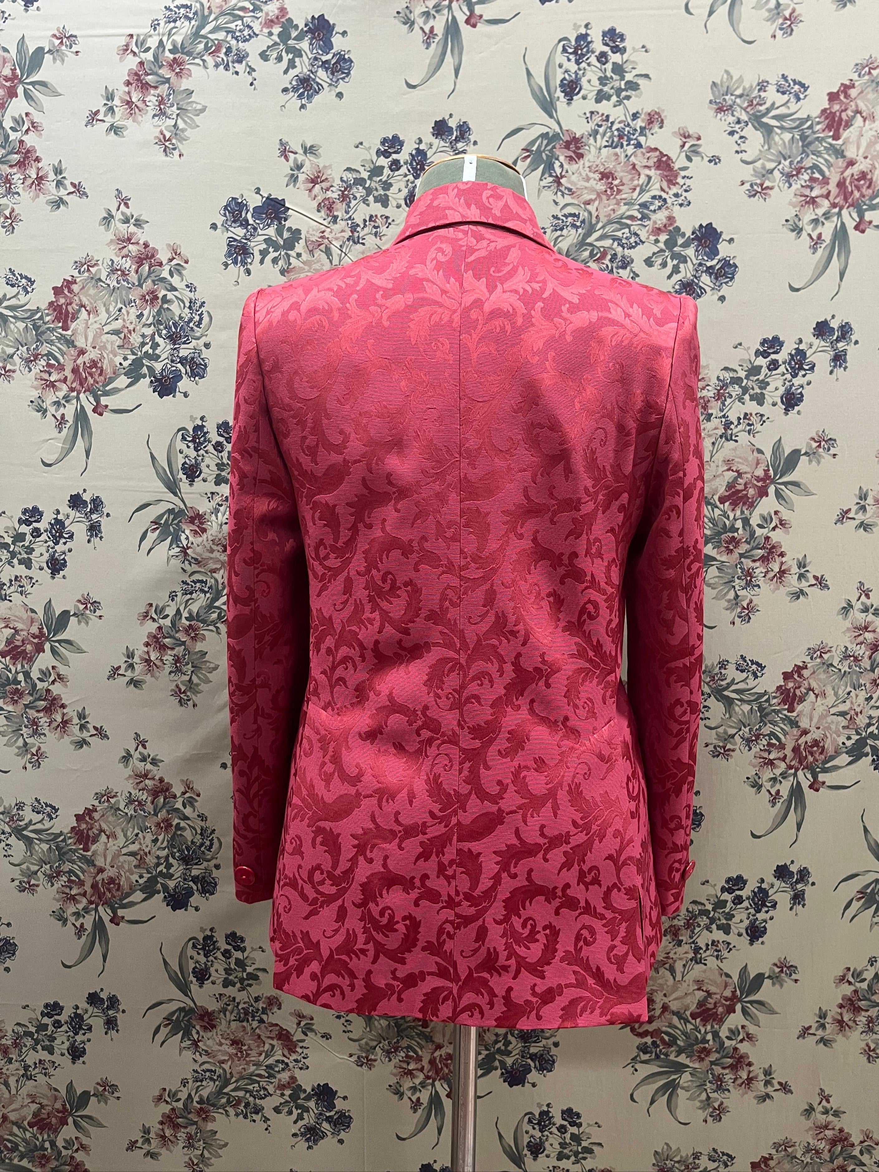 Blazer double breasted - Damask fabric