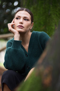 Cardigan Balloon Sleeves