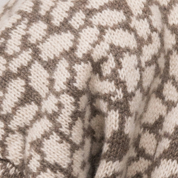 Cardigan Balloon Sleeves Animalier